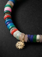 Sydney Evan - Evil Eye 14-Karat Gold Multi-Stone Beaded Bracelet