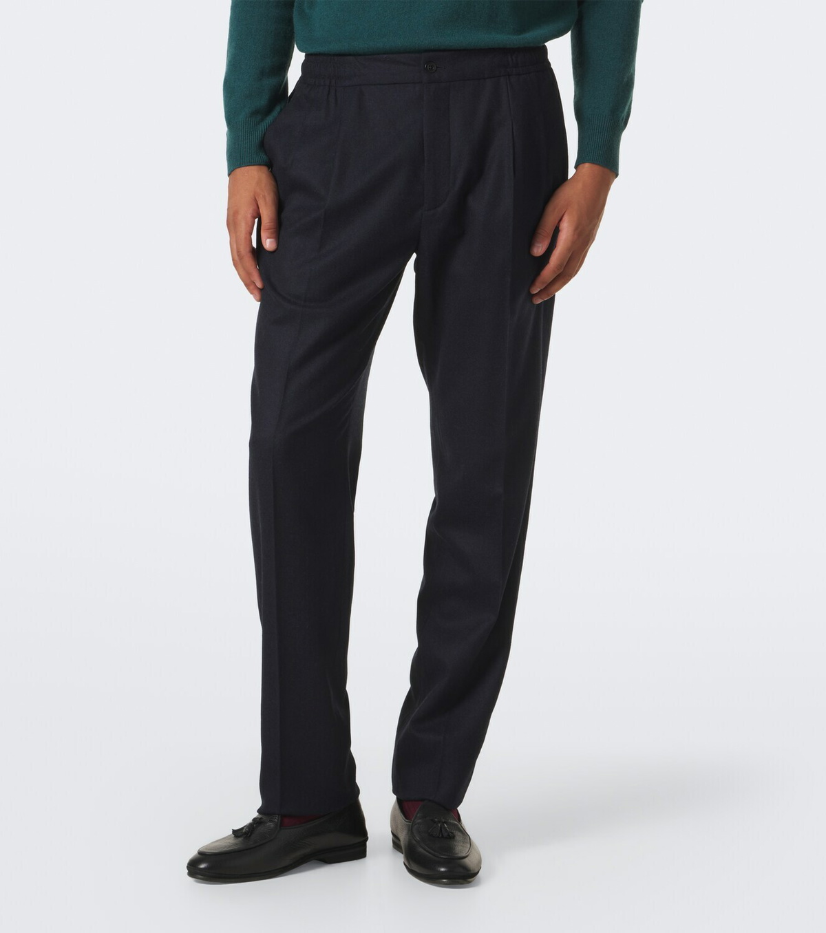 Rubinacci Virgin wool straight pants