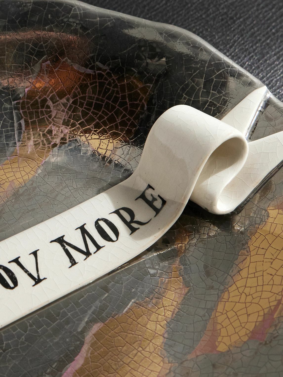 L'Objet - Ruan Hoffmann Love You More Painted Earthenware Plate
