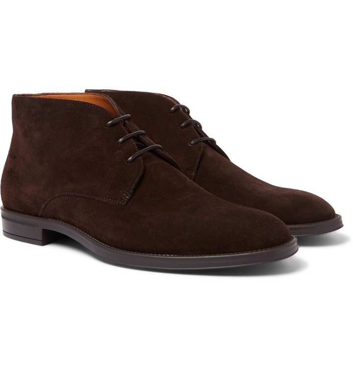 Photo: Hugo Boss - Coventry Suede Chukka Boots - Brown