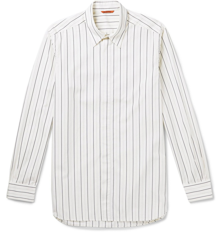 Photo: Barena - Striped Cotton Shirt - Neutrals