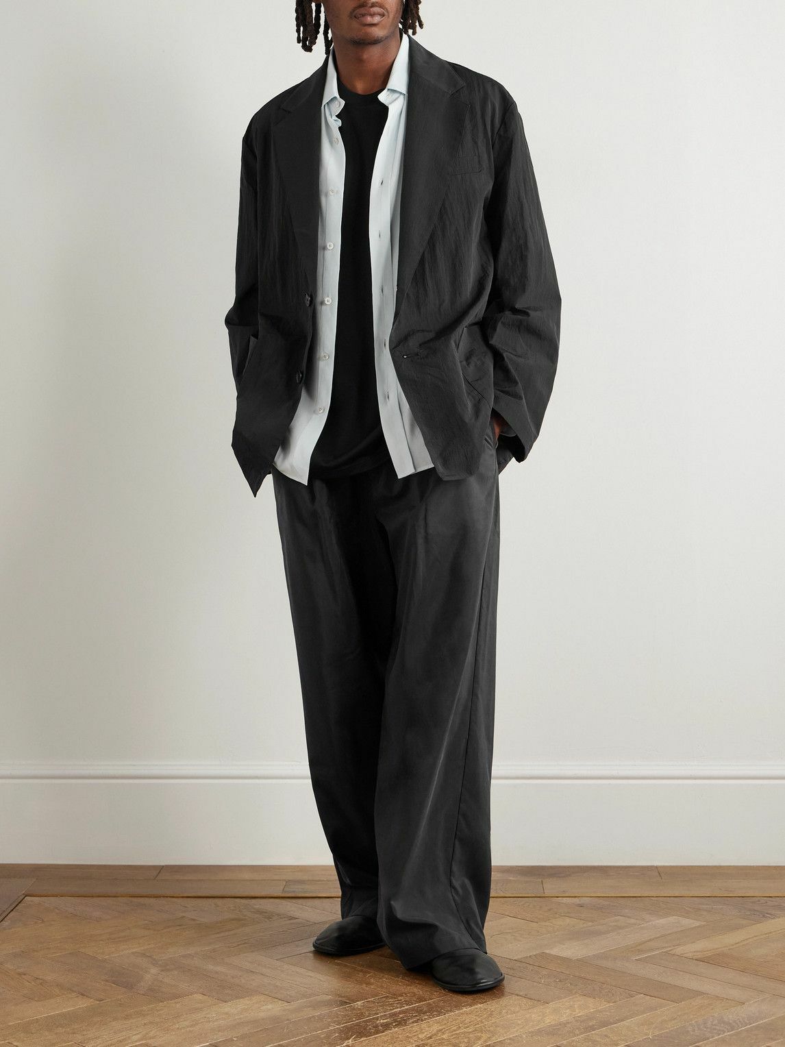 ssstein - Oversized Nylon Blazer - Black