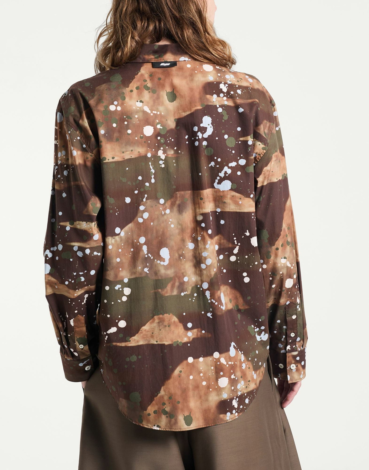Msgm Mens Shirt in Chocolate brown