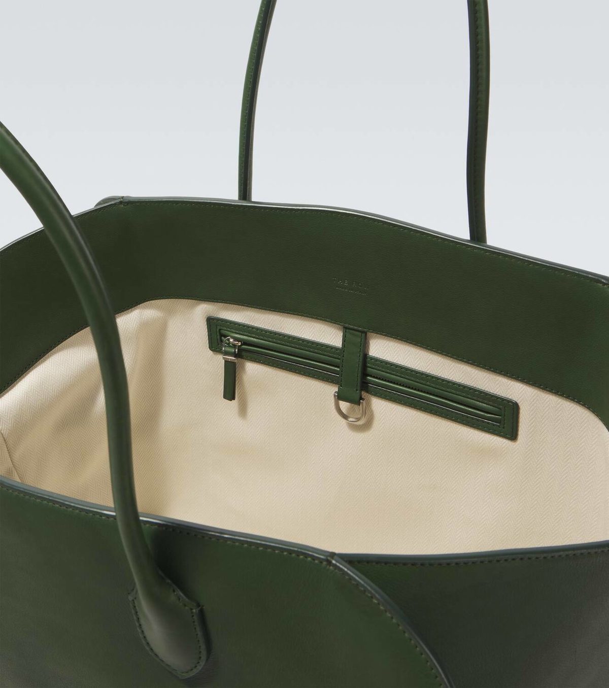 The Row Marlo Shopping Bag【関税送料込】 Marlo 17 Bag Black in Leather – The Row