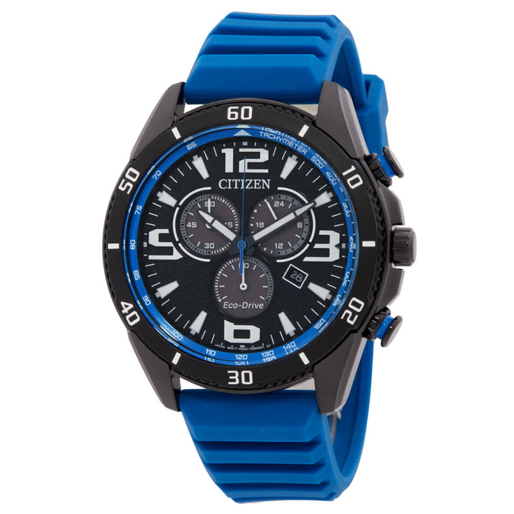 Photo: Citizen Brycen Chronograph Black Dial Mens Watch AT2586-05E