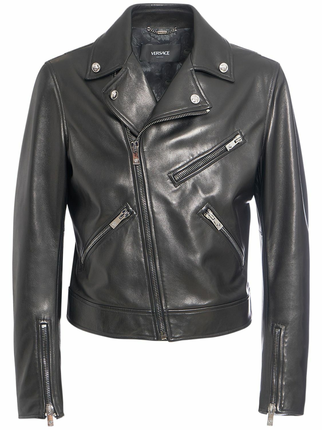Photo: VERSACE - Leather Biker Jacket