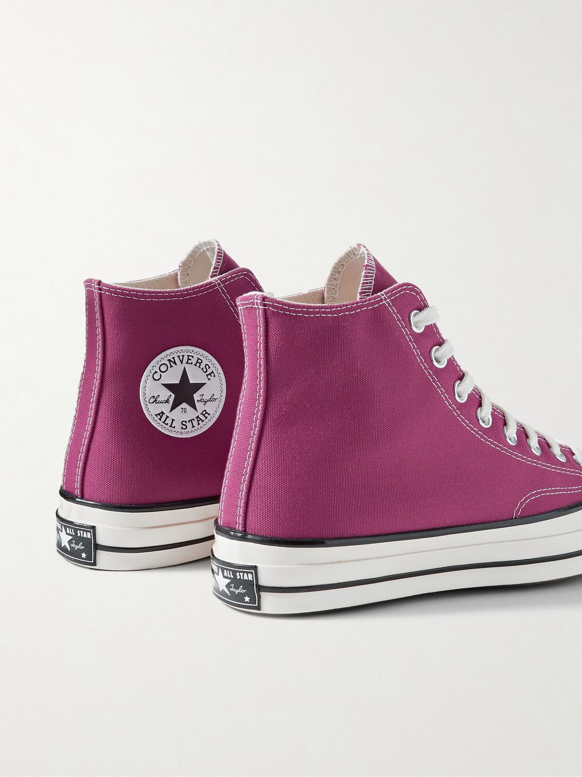 Kan worden berekend gedragen Van hen Converse - Chuck 70 Recycled Canvas High-Top Sneakers - Purple Converse