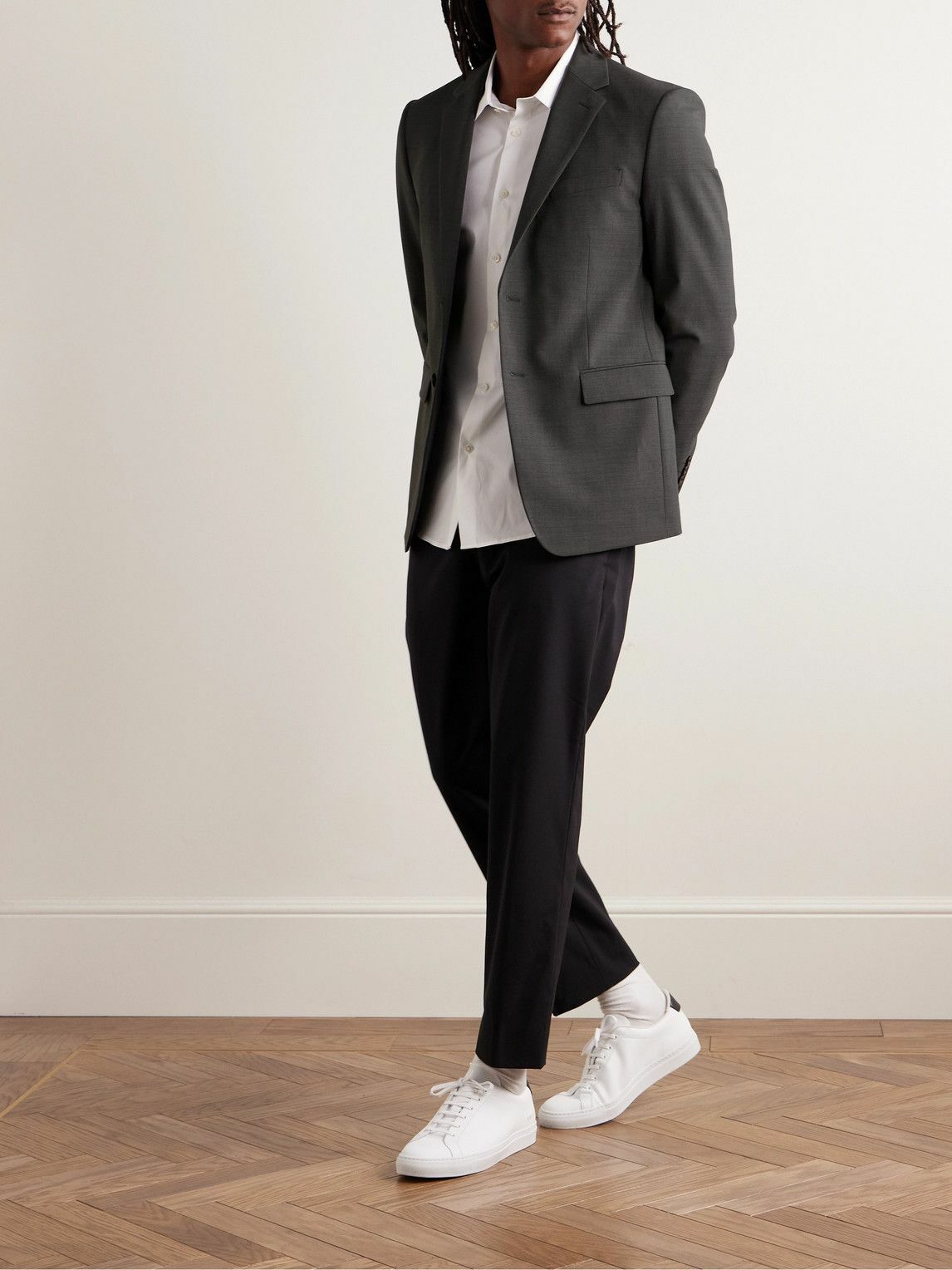 Theory - Chambers Virgin Wool-Blend Suit Jacket - Gray Theory
