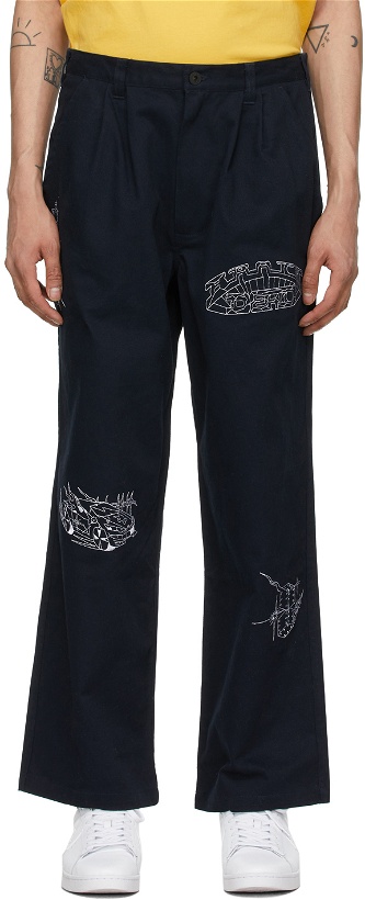 Photo: Brain Dead Navy Whips & Chains Trousers