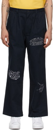 Brain Dead Navy Whips & Chains Trousers