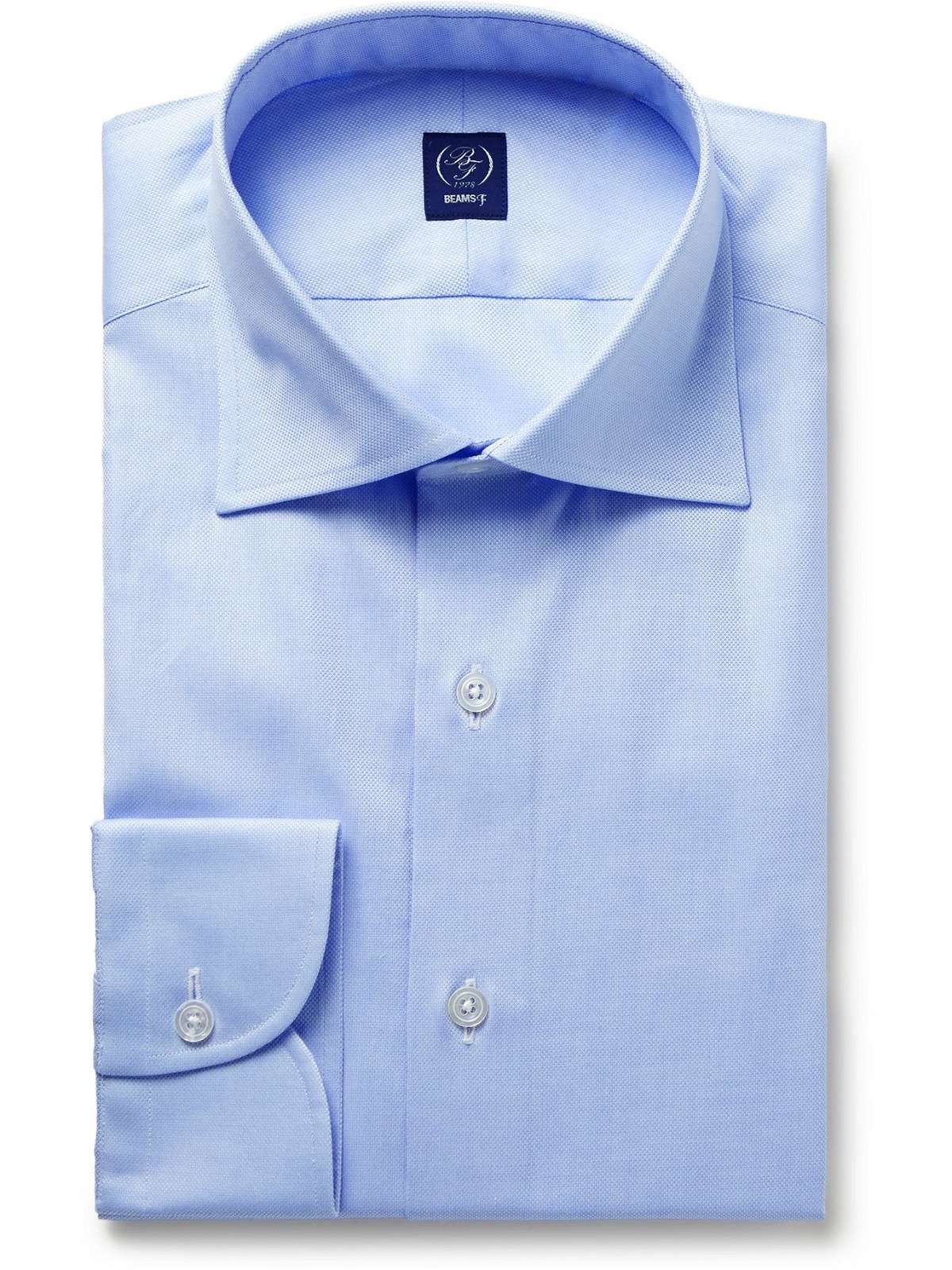 Photo: BEAMS F - Cutaway-Collar Cotton Oxford Shirt - Blue