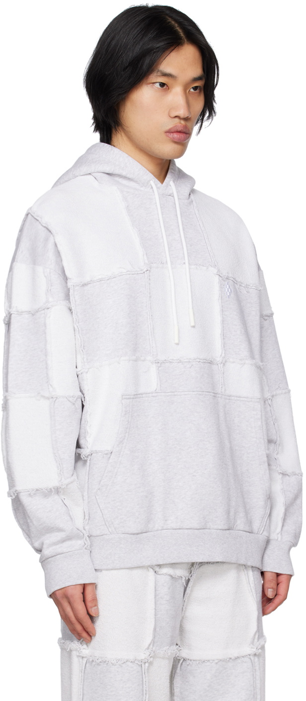Marcelo Burlon County of Milan Gray Cross Inside Out Hoodie