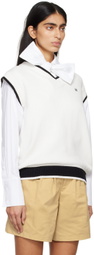 KIMHĒKIM White V-Neck Vest