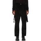 Song for the Mute Black Kick Cropped Cargo Pants