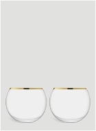 Set of Two Luca Tumbler Glasses in Gold
