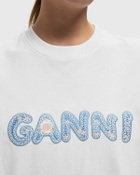 Heavy cotton Jersey Relaxed Fit Ganni EMB