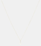 Mateo Dot 14kt gold necklace with diamond and pearl