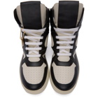 Human Recreational Services Black and Off-White Mongoose High-Top Sneakers