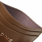 Dime Men's Leather Card Holder in Brown 