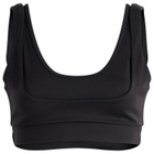 Nike Women's x SKIMS Matte Double Strap Scoop Bra in Obsidian