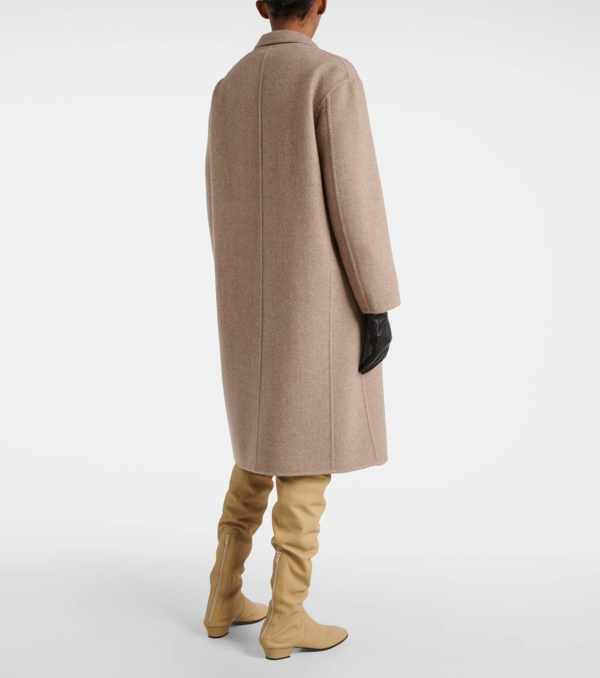 The Row Fedra cashmere and cotton coat