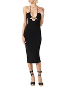 MC2 Saint Barth Longuette Black Cutout Black Dress Farah