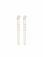 Mizuki 14K Yellow Gold Sea Of Beauty Pearl And Diamond Earrings