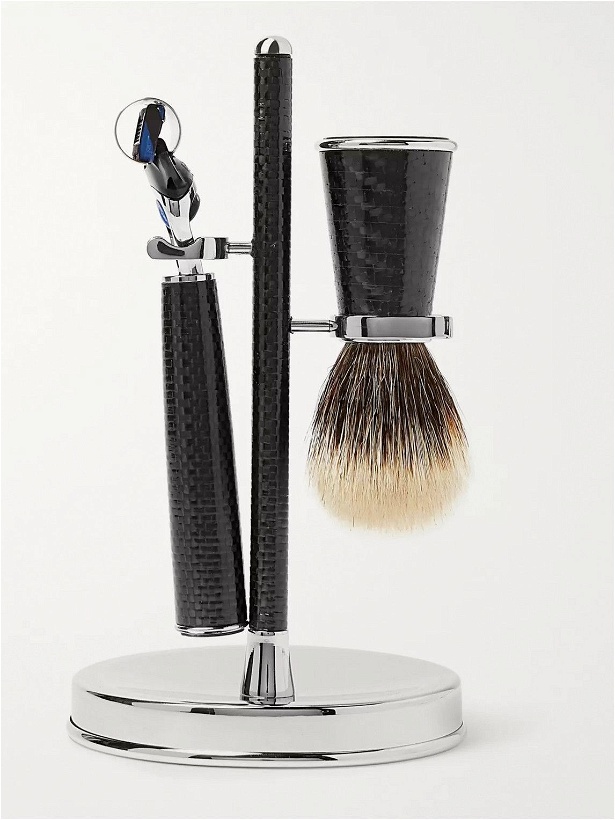 Photo: Lorenzi Milano - Three-Piece Carbon-Fibre Shaving Set