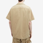 Nanga Men's Dot Air Utility Pocket Short Sleeve Shirt in Beige