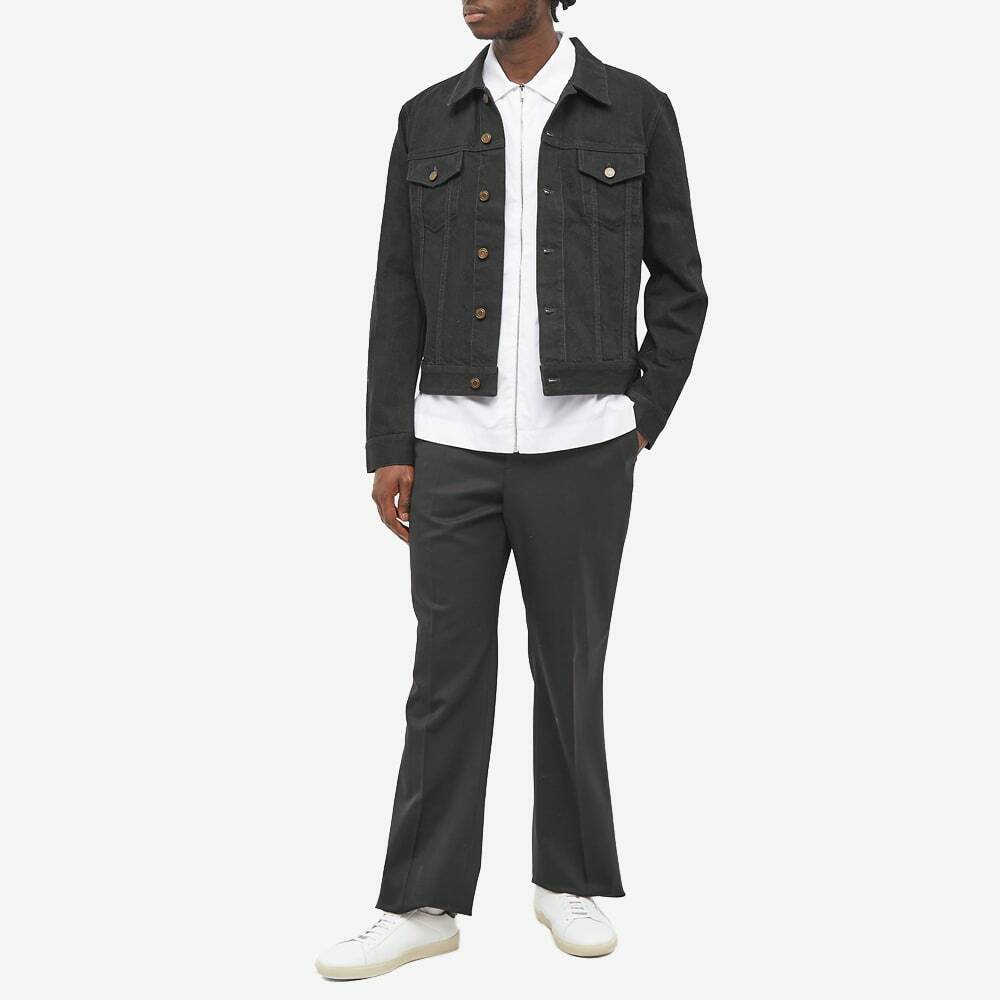 Saint Laurent Men's Denim Jacket in Worn Black Saint Laurent