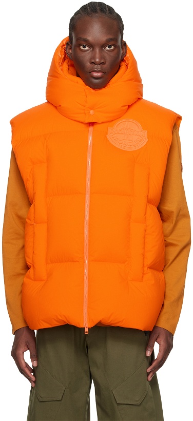 Photo: Moncler Genius Orange Apus Down Vest