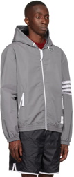 Thom Browne Gray Nylon Jacket