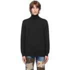 Junya Watanabe Black Wool Turtleneck