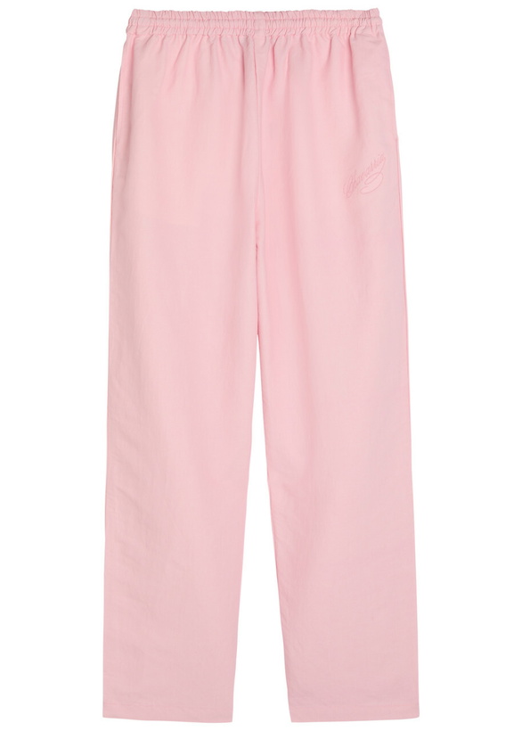 Photo: Willy Chavarria Ruff Rider Logo-embroidered Woven Trousers Pink