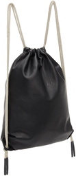 Rick Owens Black & Grey Drawstring Backpack