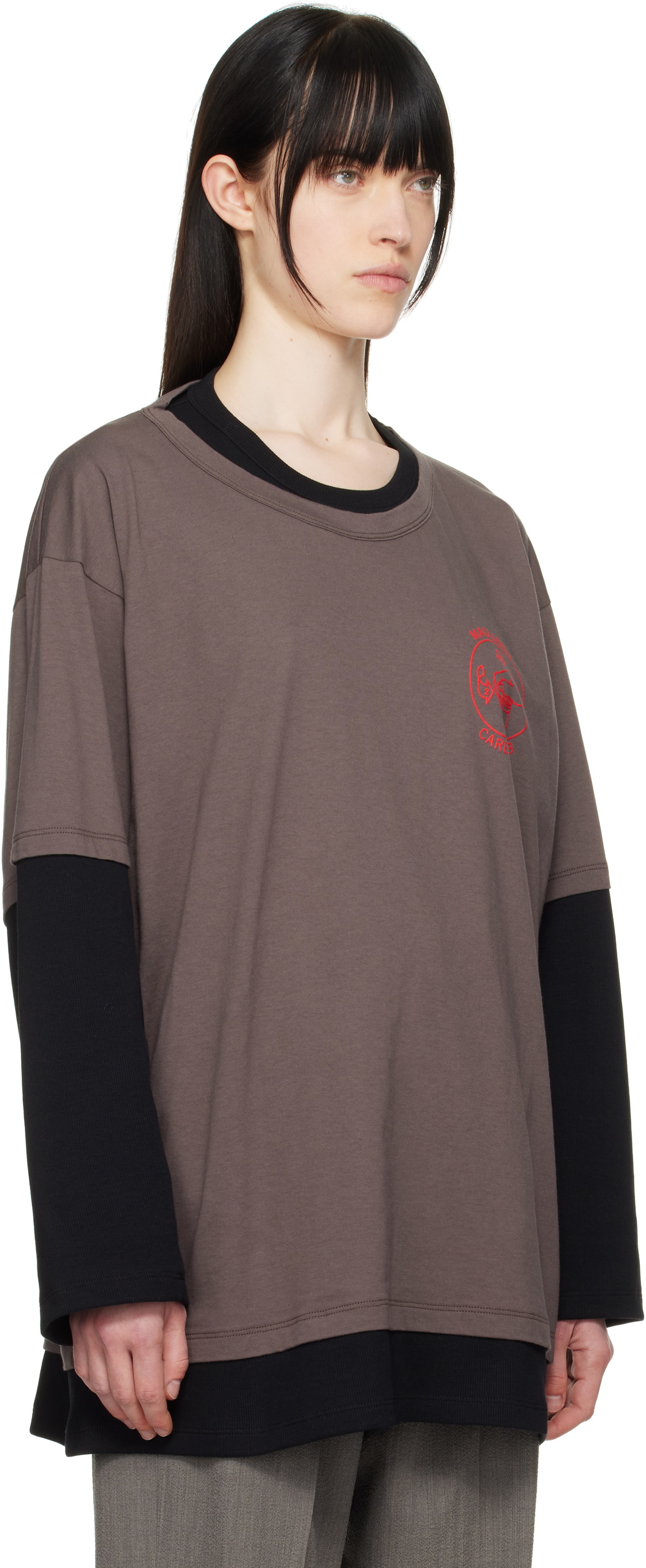 Magliano Black & Brown Trauma Long Sleeve T-shirt