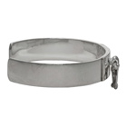 TAKAHIROMIYASHITA TheSoloist. Silver Single Bone-Shaped Cuff