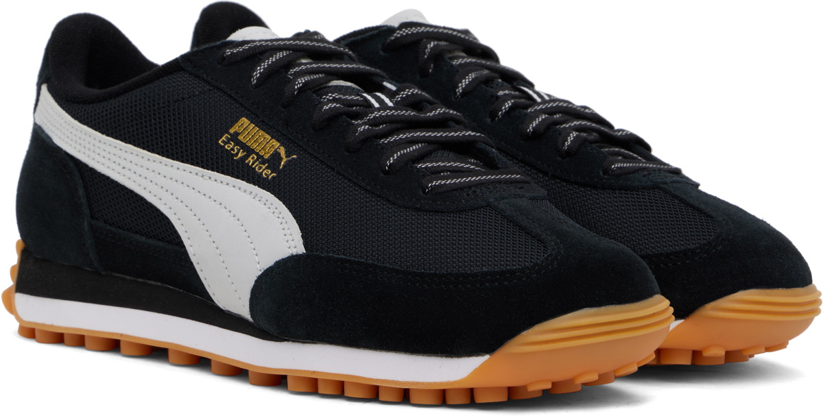 PUMA Black Easy Rider Footie Sneakers