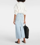 Citizens of Humanity Verona mid-rise denim midi skirt
