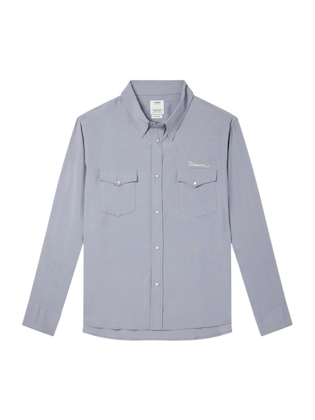 Photo: Visvim - Meridian Logo-Embroidered Canvas Shirt - Gray
