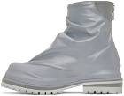 424 Silver Zip Boots