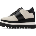 Stella McCartney Black & Off-White Sneakelyse Canvas Derbys
