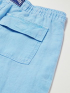 Vilebrequin - Pacha Straight-Leg Linen Drawstring Trousers - Blue