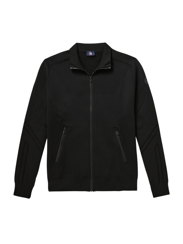 Photo: Fusalp - Cyrion Double-Faced Wool-Blend Zip-Up Cardigan - Black