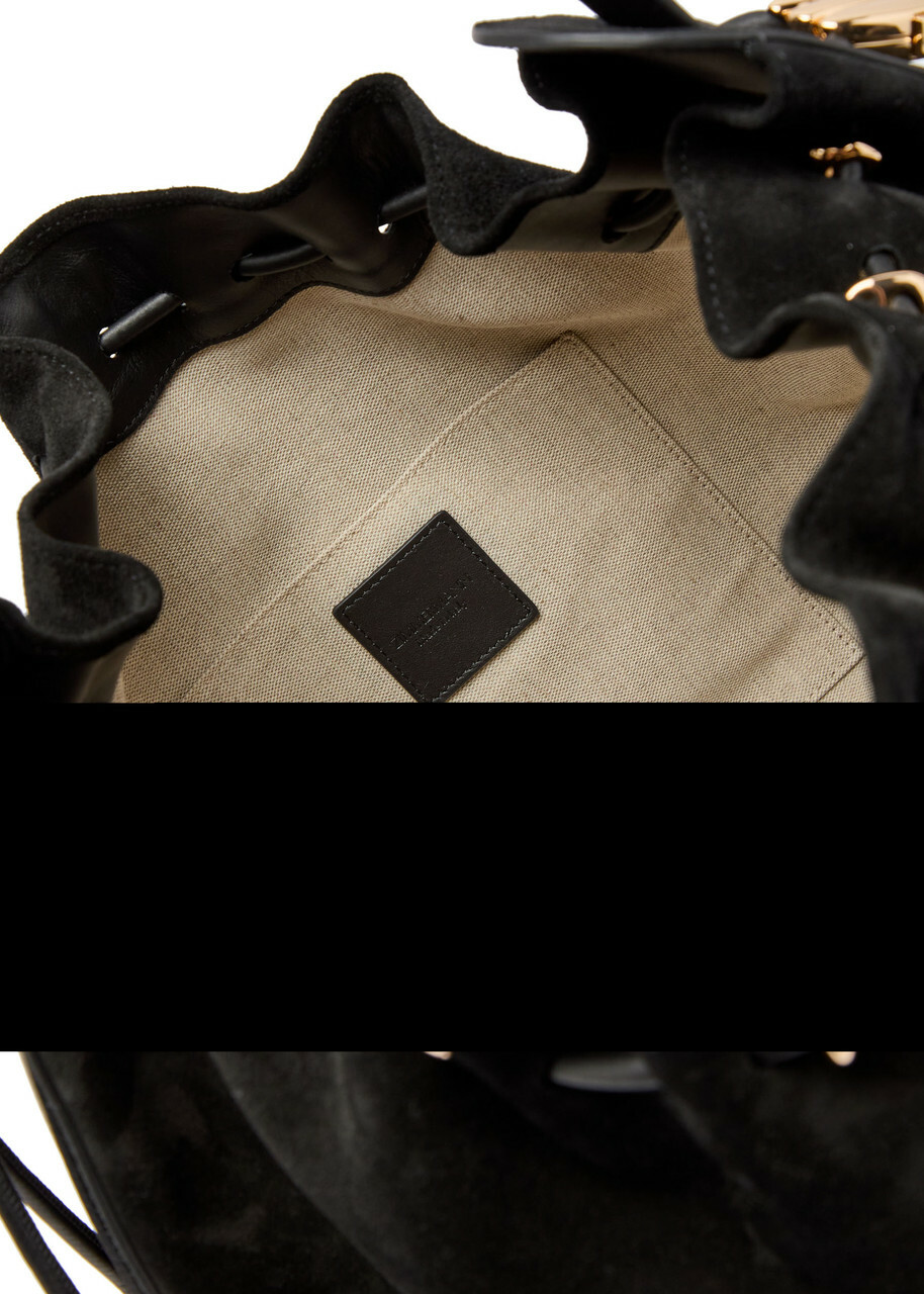 Zimmermann Halcyon Large Suede Shoulder bag - Black - One Size