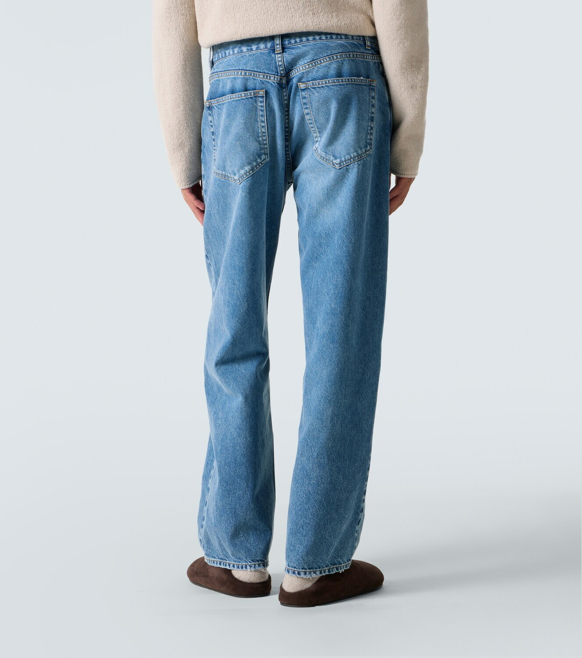 The Row Ross mid-rise wide-leg jeans The Row
