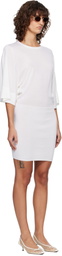 JACQUEMUS Off-White 'La Robe Maille Mananco' Minidress
