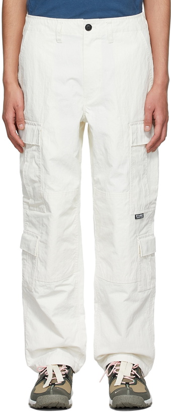Photo: Stüssy White Nylon Cargo Pants