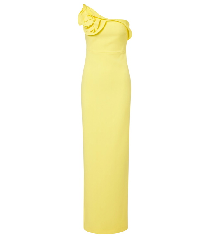 Photo: Roland Mouret Floral-appliqué gown