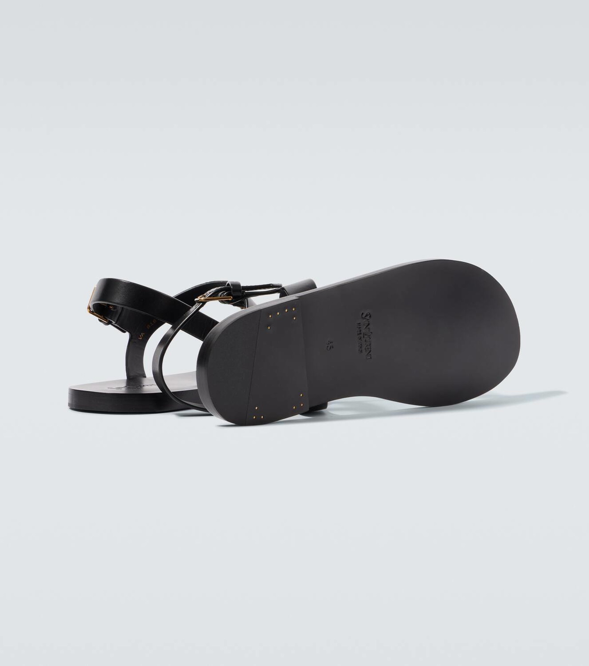 Saint Laurent Cassandre leather sandals